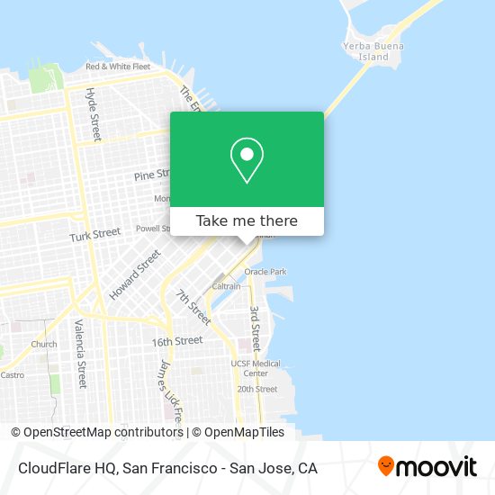 CloudFlare HQ map