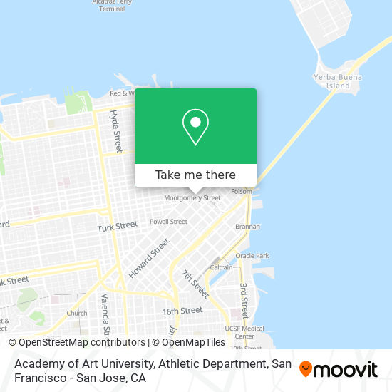 Mapa de Academy of Art University, Athletic Department