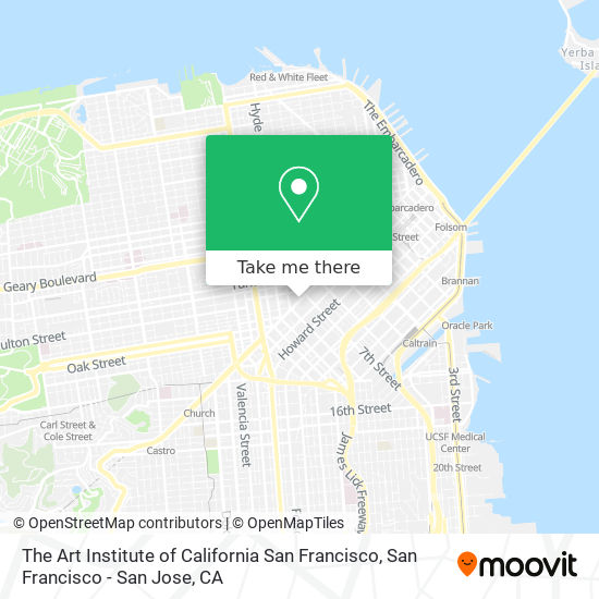 The Art Institute of California San Francisco map