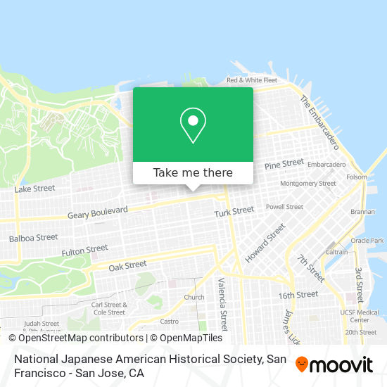 Mapa de National Japanese American Historical Society