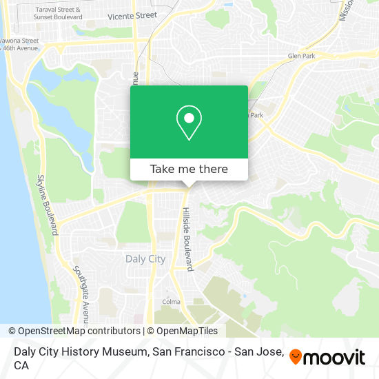 Daly City History Museum map