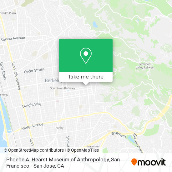 Phoebe A. Hearst Museum of Anthropology map