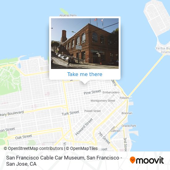 Mapa de San Francisco Cable Car Museum