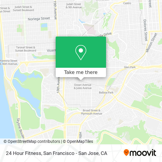 24 Hour Fitness map