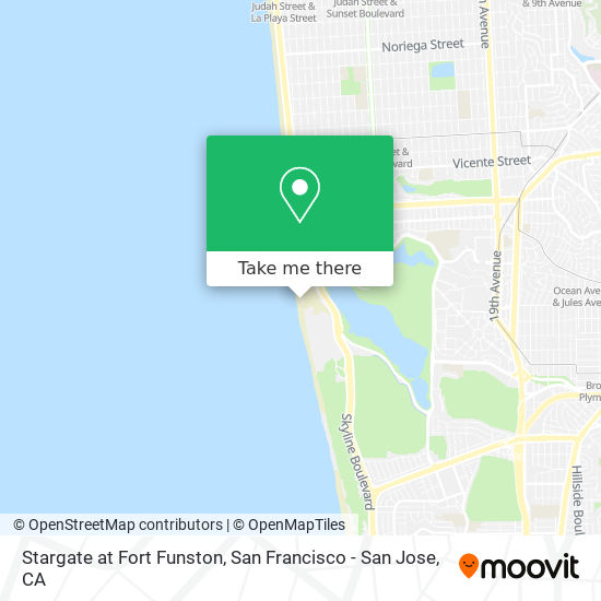 Stargate at Fort Funston map