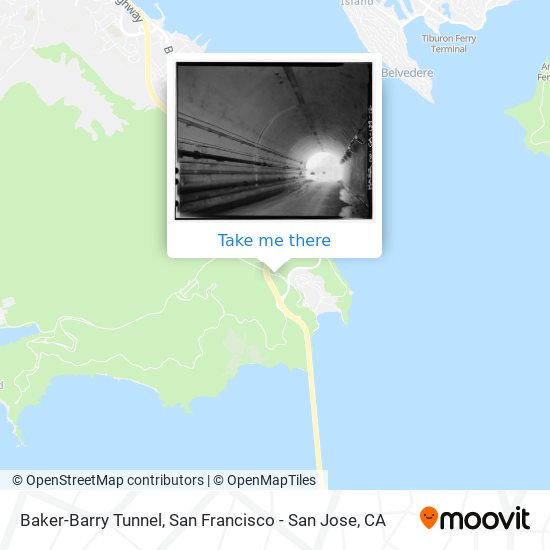 Baker-Barry Tunnel map