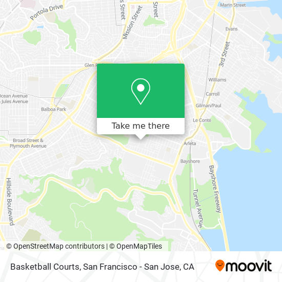 Basketball Courts map