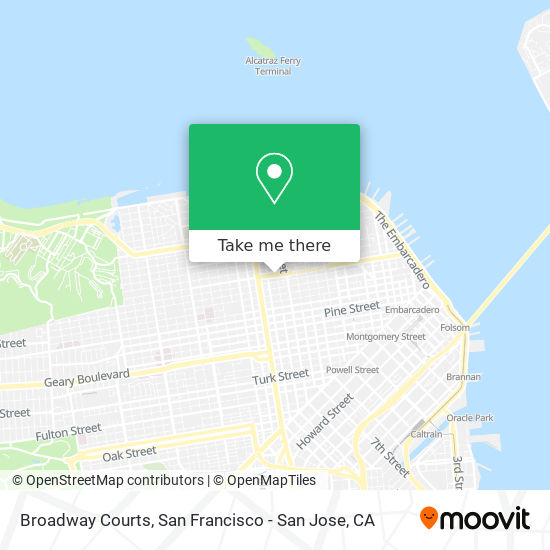 Broadway Courts map