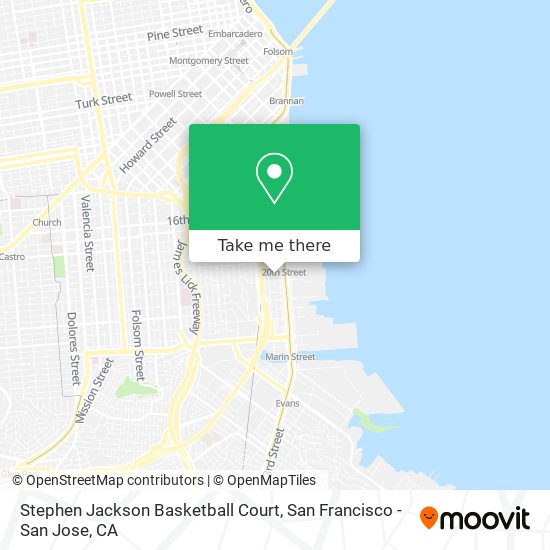 Stephen Jackson Basketball Court map