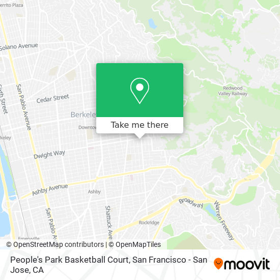 People's Park Basketball Court map