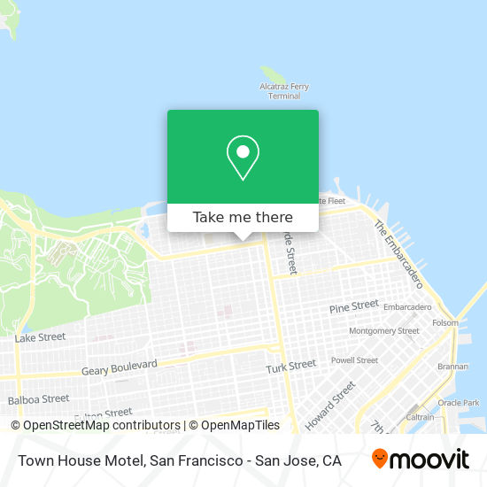 Town House Motel map