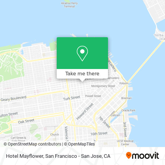 Hotel Mayflower map