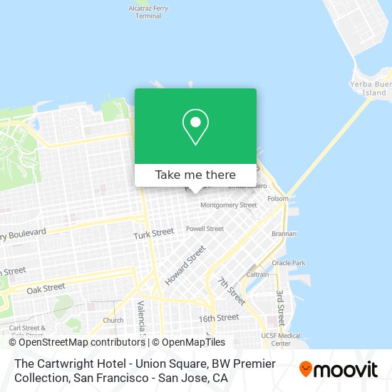 The Cartwright Hotel - Union Square, BW Premier Collection map