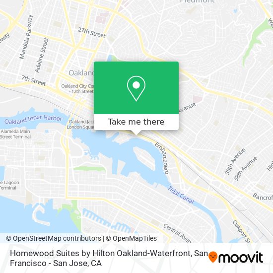 Homewood Suites by Hilton Oakland-Waterfront map