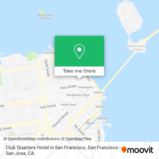 Mapa de Club Quarters Hotel in San Francisco