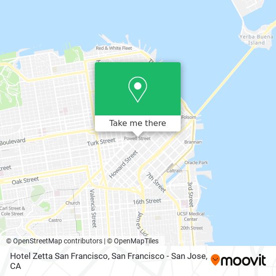 Hotel Zetta San Francisco map