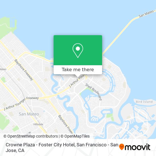 Crowne Plaza - Foster City Hotel map