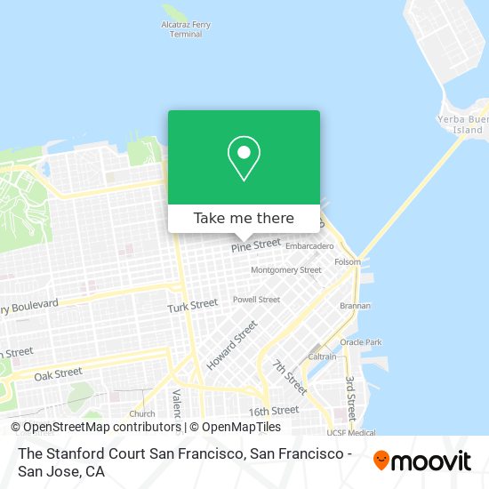The Stanford Court San Francisco map