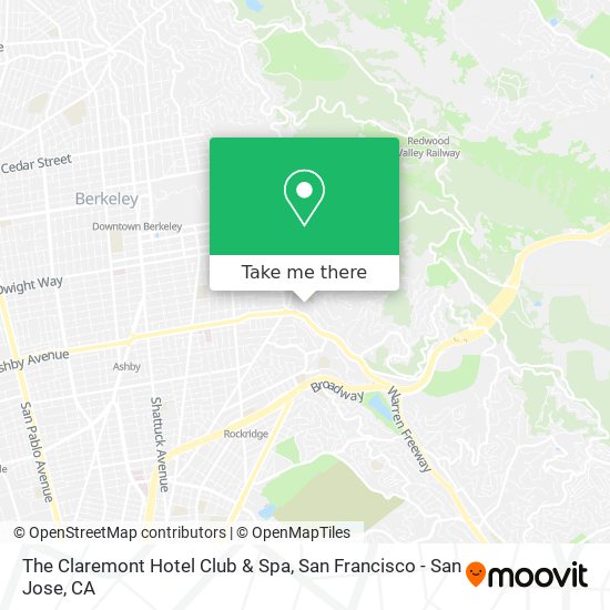 Mapa de The Claremont Hotel Club & Spa