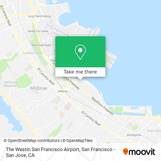 Mapa de The Westin San Francisco Airport