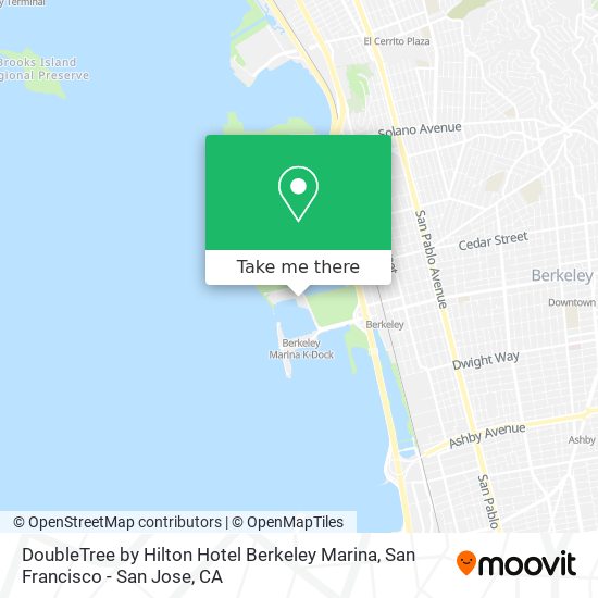 DoubleTree by Hilton Hotel Berkeley Marina map