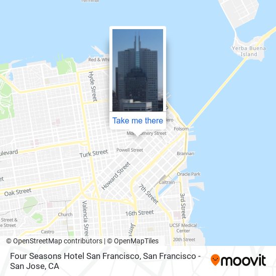 Four Seasons Hotel San Francisco map