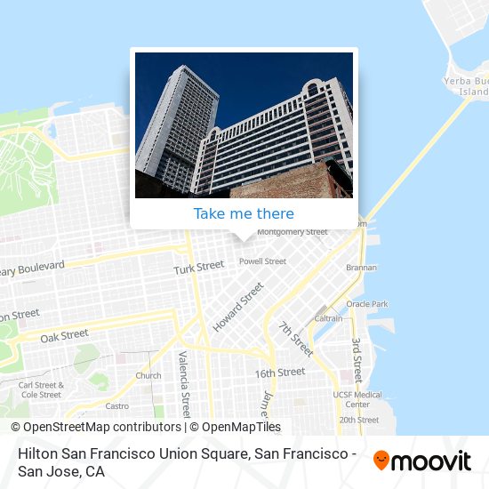 Mapa de Hilton San Francisco Union Square