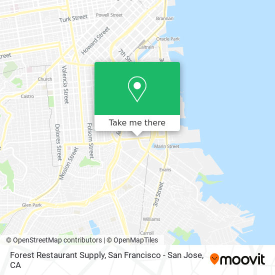 Forest Restaurant Supply map