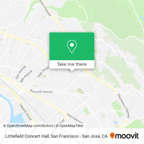 Littlefield Concert Hall map