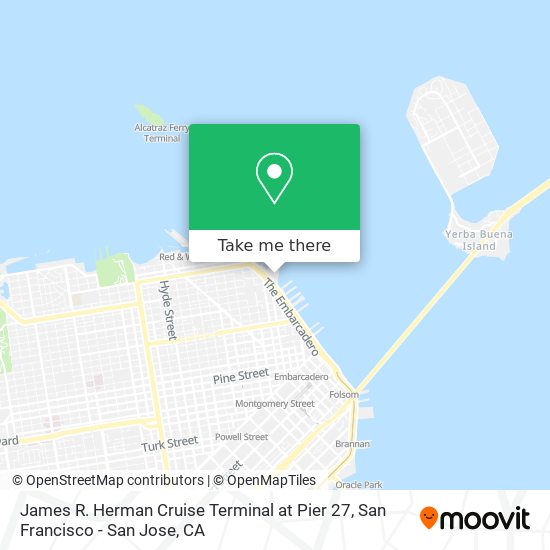 James R. Herman Cruise Terminal at Pier 27 map