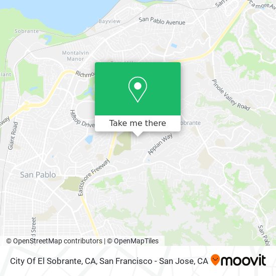 Mapa de City Of El Sobrante, CA