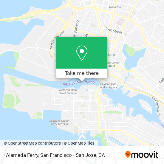 Alameda Ferry map