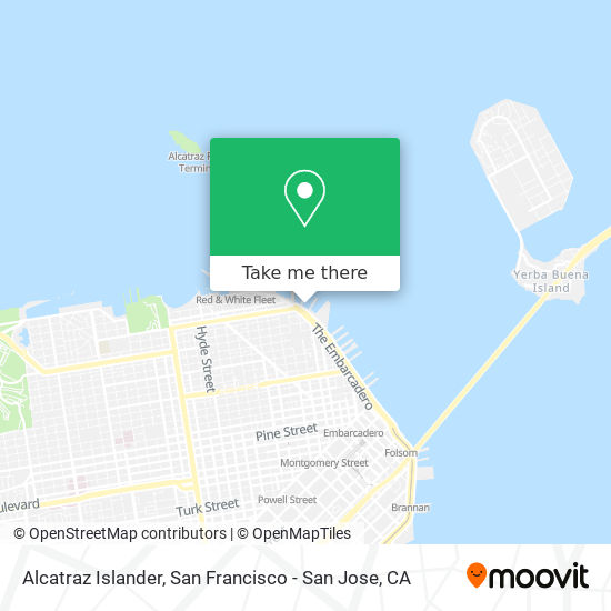 Alcatraz Islander map