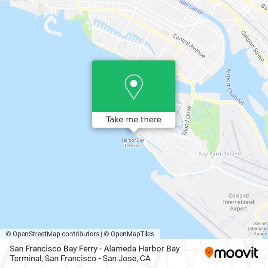 San Francisco Bay Ferry - Alameda Harbor Bay Terminal map