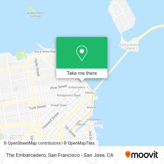 The Embarcadero map