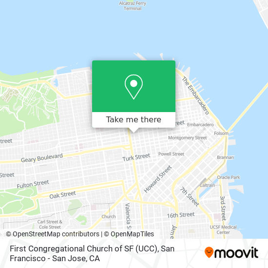 First Congregational Church of SF (UCC) map