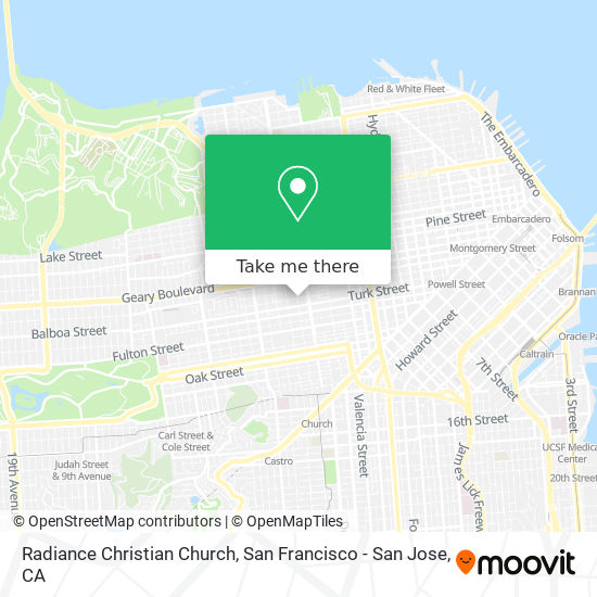 Radiance Christian Church map