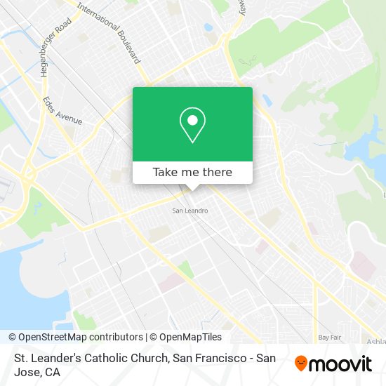 St. Leander's Catholic Church map