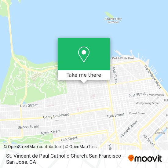 Mapa de St. Vincent de Paul Catholic Church