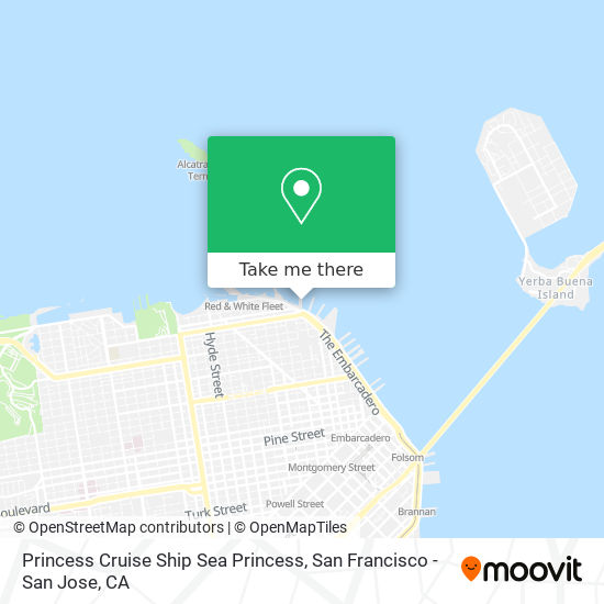 Princess Cruise Ship Sea Princess map