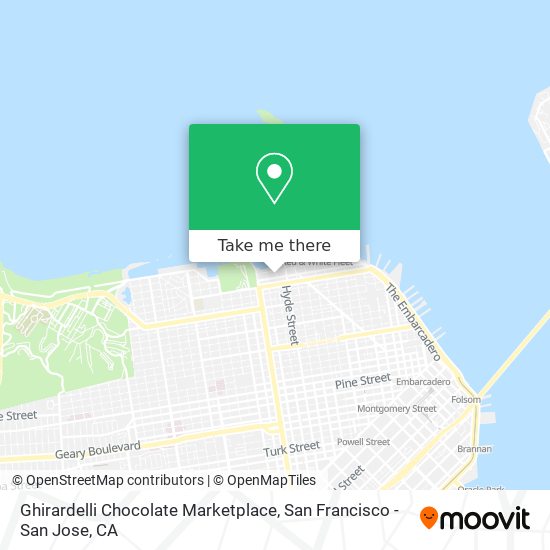 Mapa de Ghirardelli Chocolate Marketplace