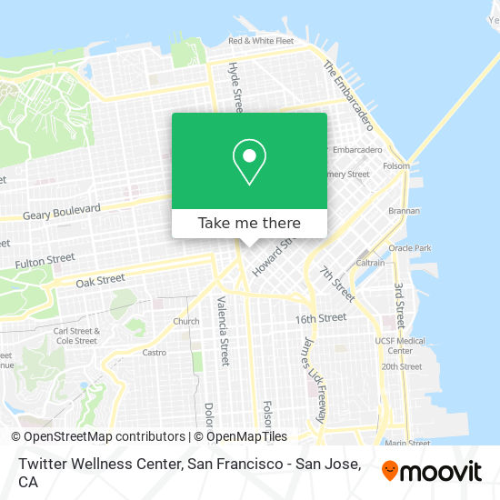 Twitter Wellness Center map