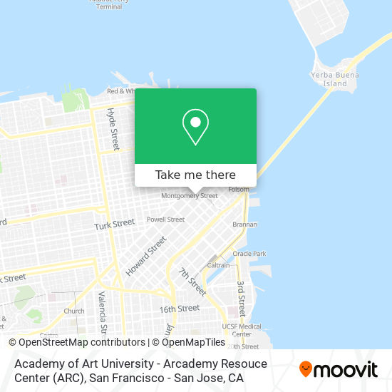 Academy of Art University - Arcademy Resouce Center (ARC) map