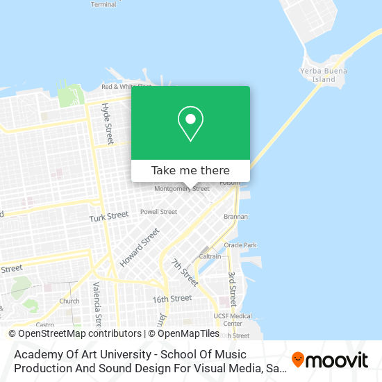 Mapa de Academy Of Art University - School Of Music Production And Sound Design For Visual Media