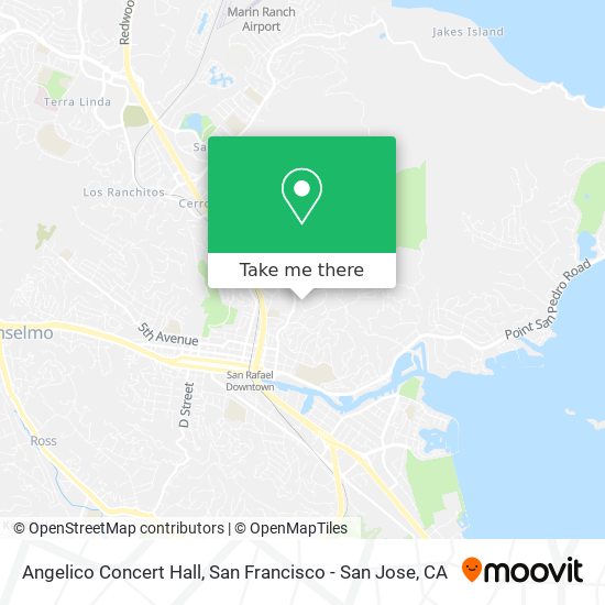 Mapa de Angelico Concert Hall