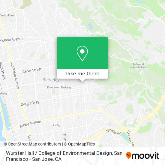 Mapa de Wurster Hall / College of Environmental Design