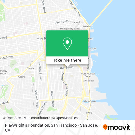 Playwright's Foundation map