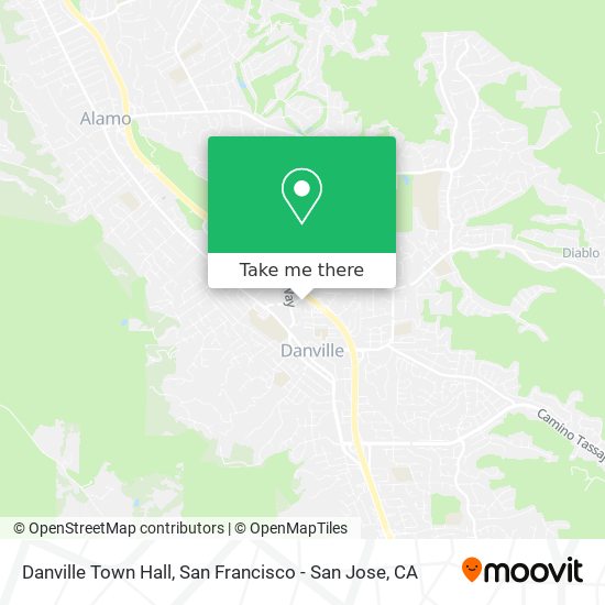 Danville Town Hall map