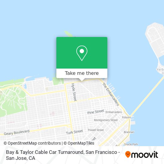 Bay & Taylor Cable Car Turnaround map