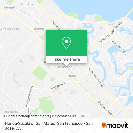 Honda-Suzuki of San Mateo map
